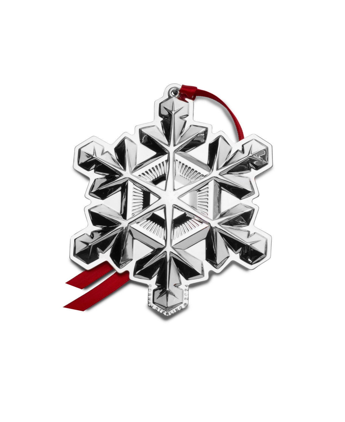 Gorham 2024 Sterling Snowflake Ornament, 55th Edition In Silver