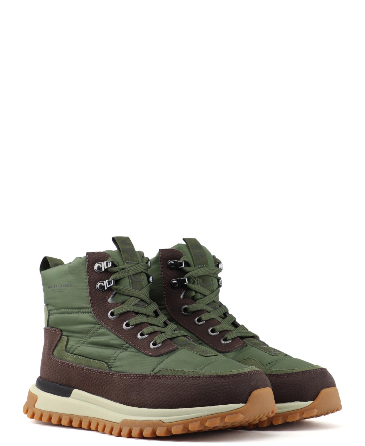 Pajar Men's Canada Fero 2.0 Lace Up Sneaker Boot - Military Green-Dark Brown