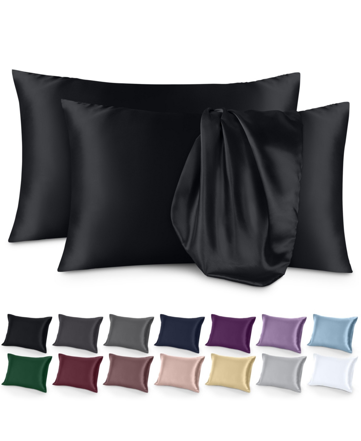 Satin Envelope Closure Pillowcase Set