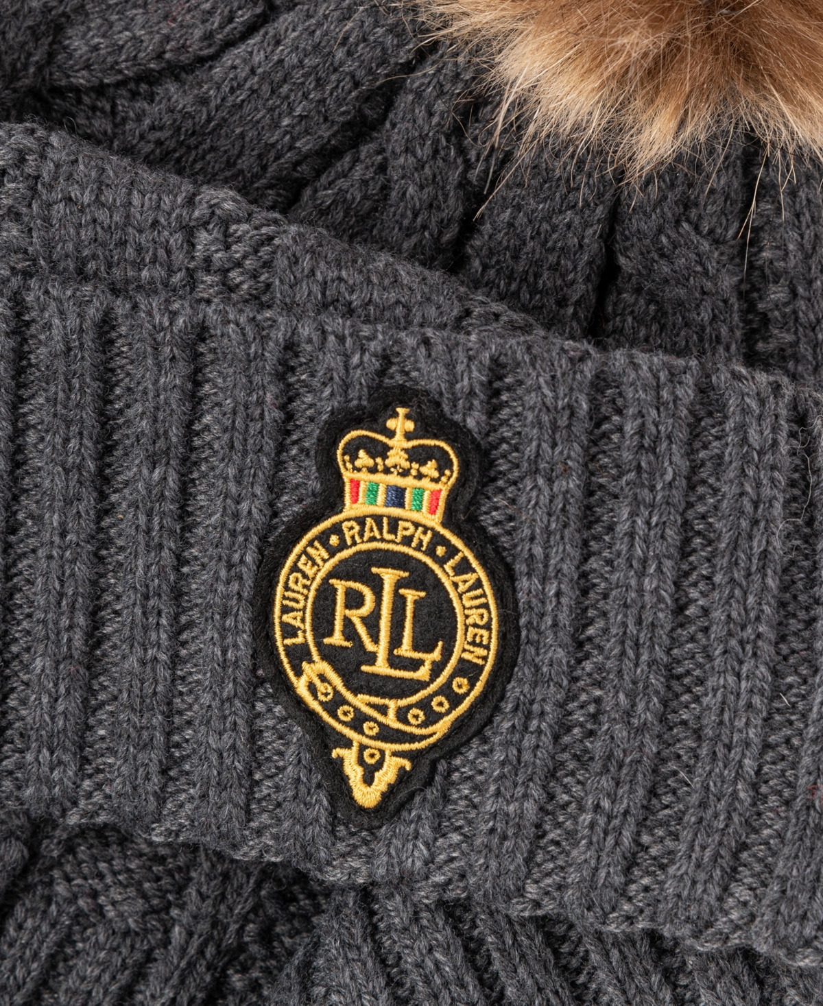 Lauren Ralph Lauren Cable Crest Patch Hat