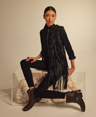 Women's Prina Block Heel Moto Ankle Boots