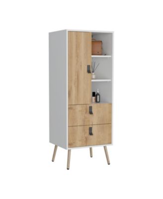 Keller Linen Cabinet 63" H, with 1 door and 9 shelves