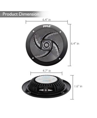 5.25" Low-Profile Marine Speakers, Waterproof, 180 Watt