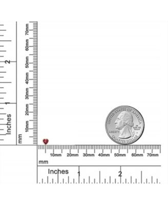 Tiny Cubic Zirconia Cartilage Ear Lobe Piercing Yellow 14K Gold CZ Halo Heart Stud Earring 1 Piece  Helix Daith Screw Back 4MM
