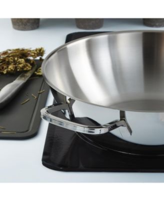 DiNA Helix 2pc Recycled 18/10 Stainless Steel Stir Fry Cookware Set