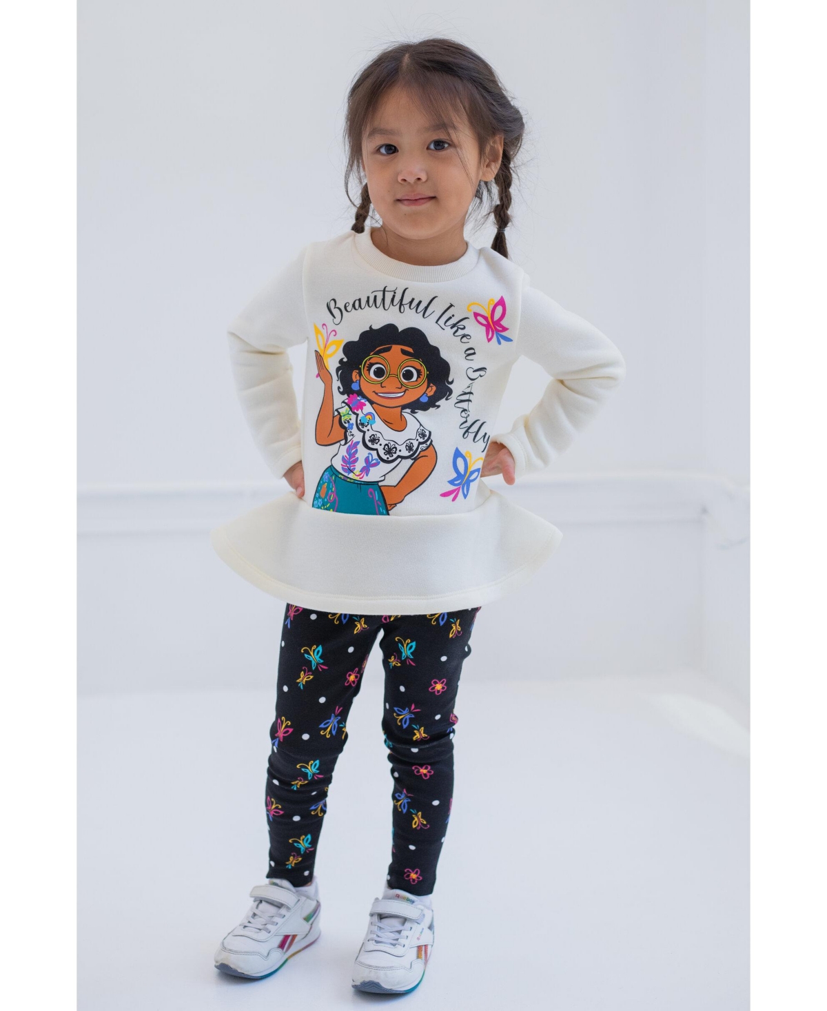 Disney Toddler Girls Encanto Mirabel Luisa Isabela Pullover Fleece Sweatshirt and Leggings Outfit Set to