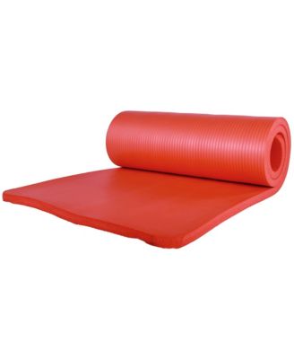 71"x24" Anti Tear Yoga Mat w/Strap, Knee Pad & Blocks, Red