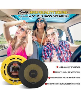 6.5" Component Car Speaker Kit, 400 Watt, 2-Way System