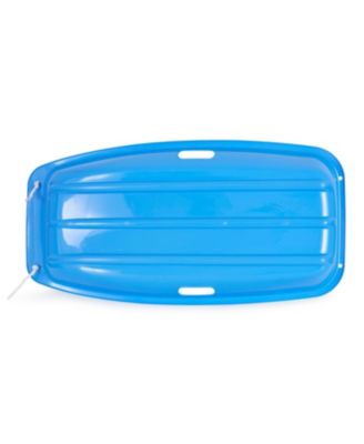Downhill Sprinter Kids Plastic Toboggan Snow Sled, Blue (3 Pack)
