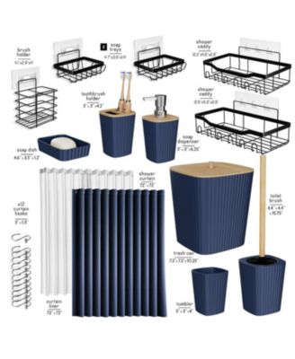 25 Piece Complete Bathroom, Vanity & Shower Accessories Set