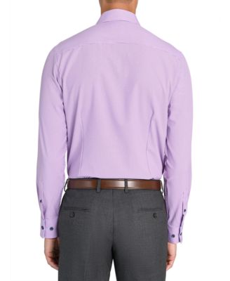 Men Slim-Fit Micro-Geo Dress Shirt