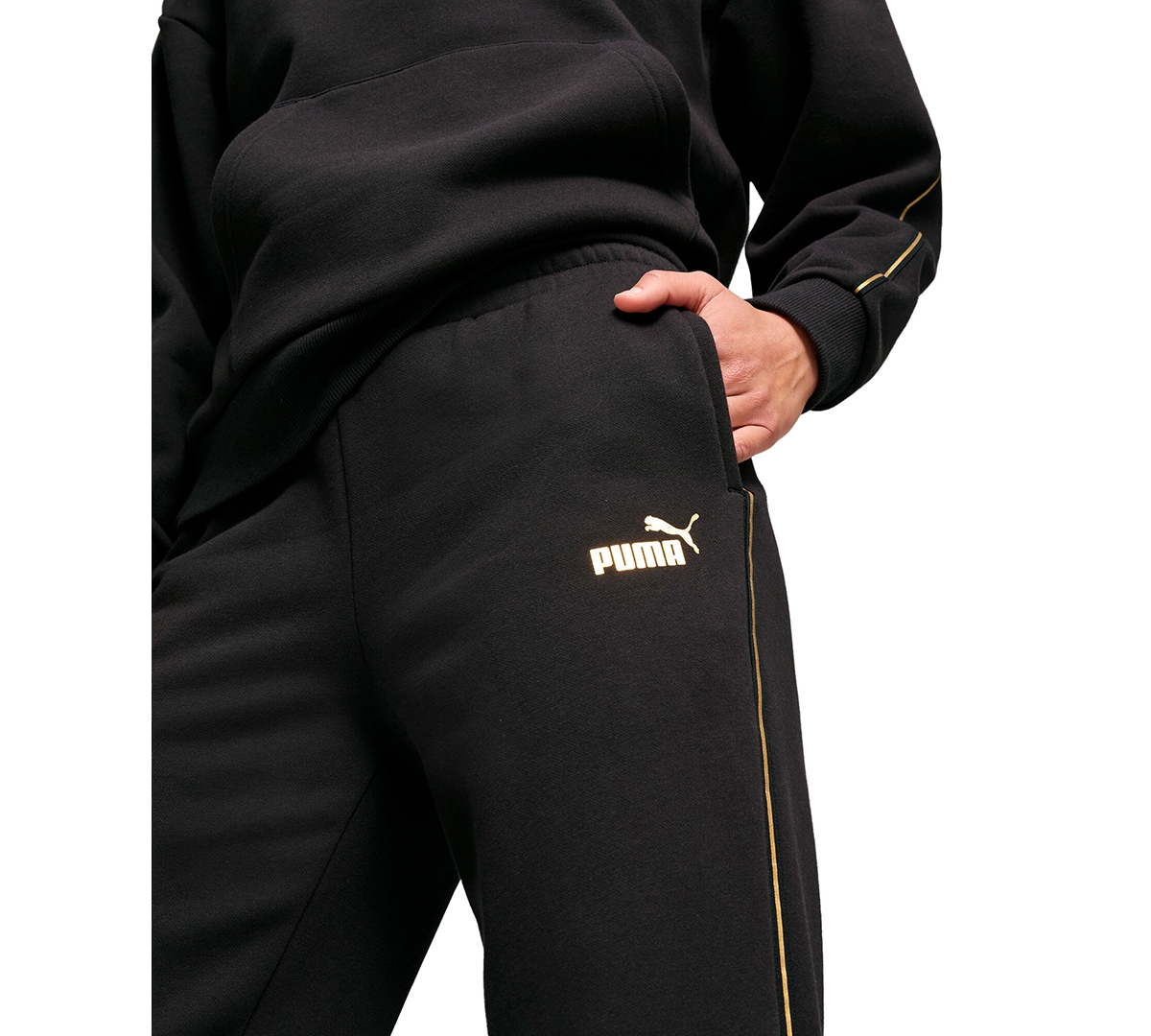 Puma Women's Metallic Fleece Joggers