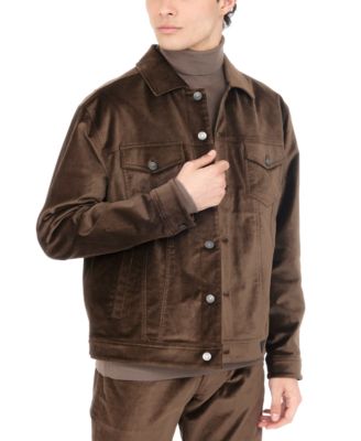 GUESS - Men's Dean Relaxed Fit Luxe Velveteen Jacket