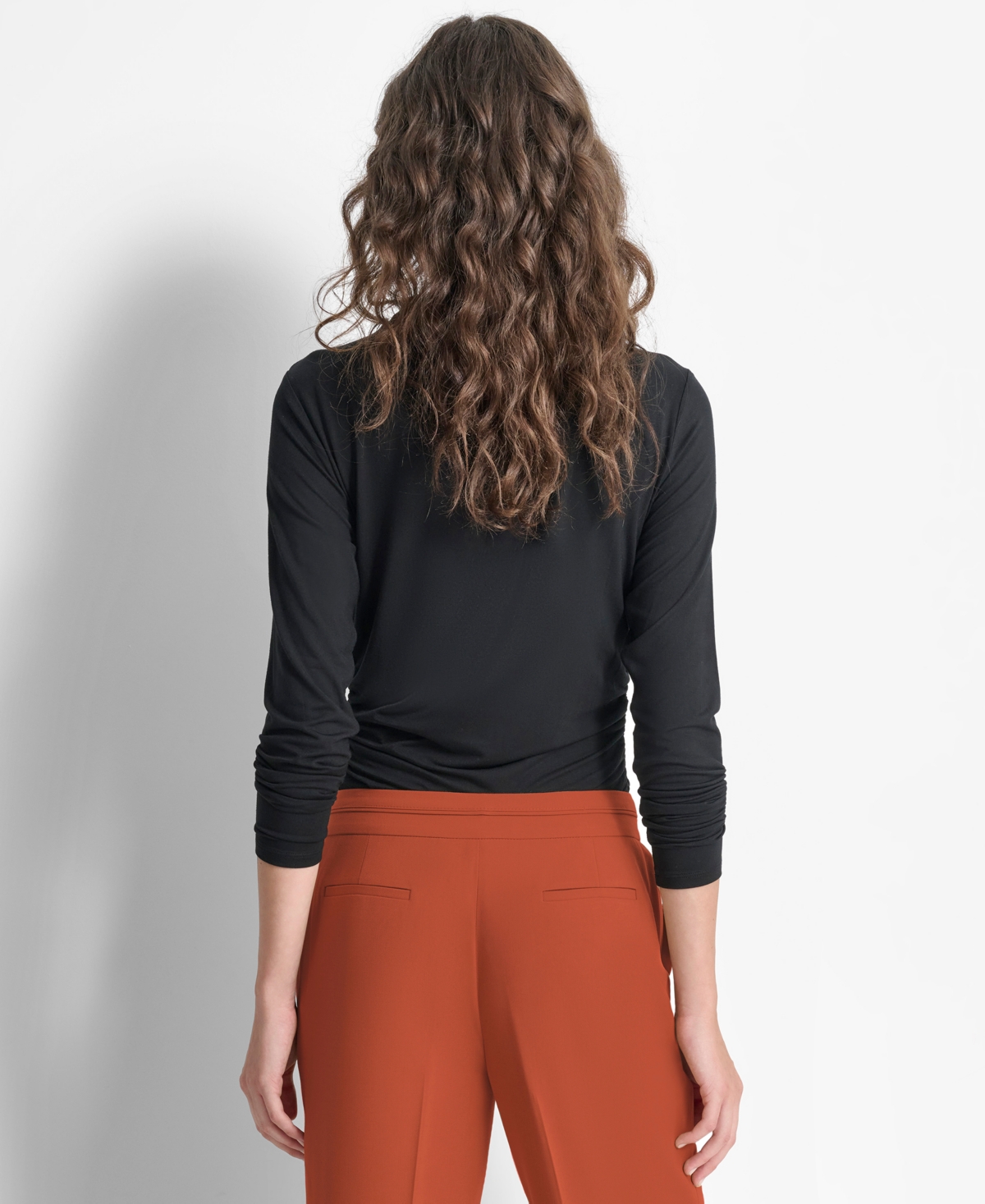 Dkny Women's Mid-Rise Wide-Leg Pleat-Front Pants