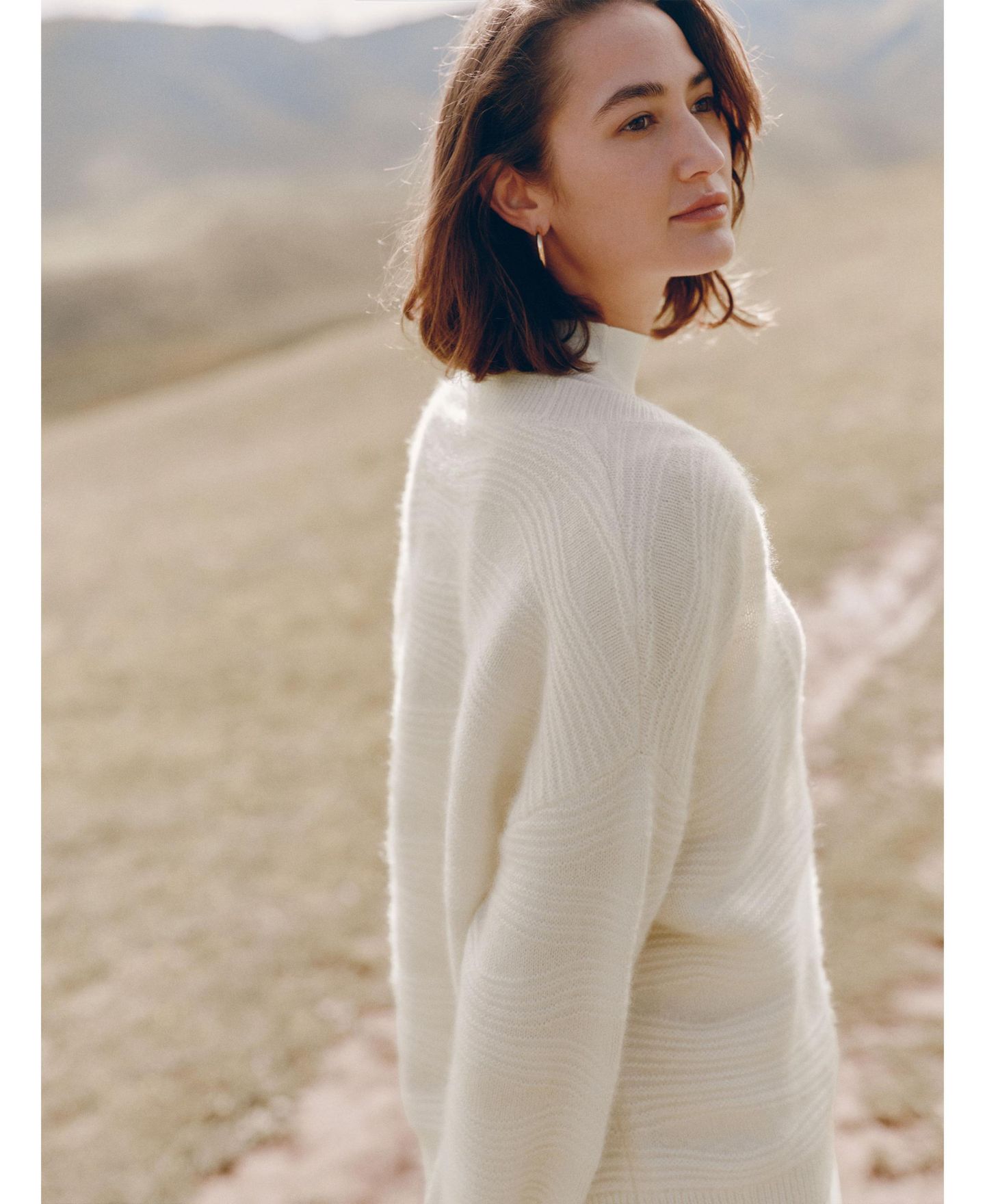 Женский кардиган LILYSILK Elegant V-Neck Cashmere, цвет: Белый — фото 8