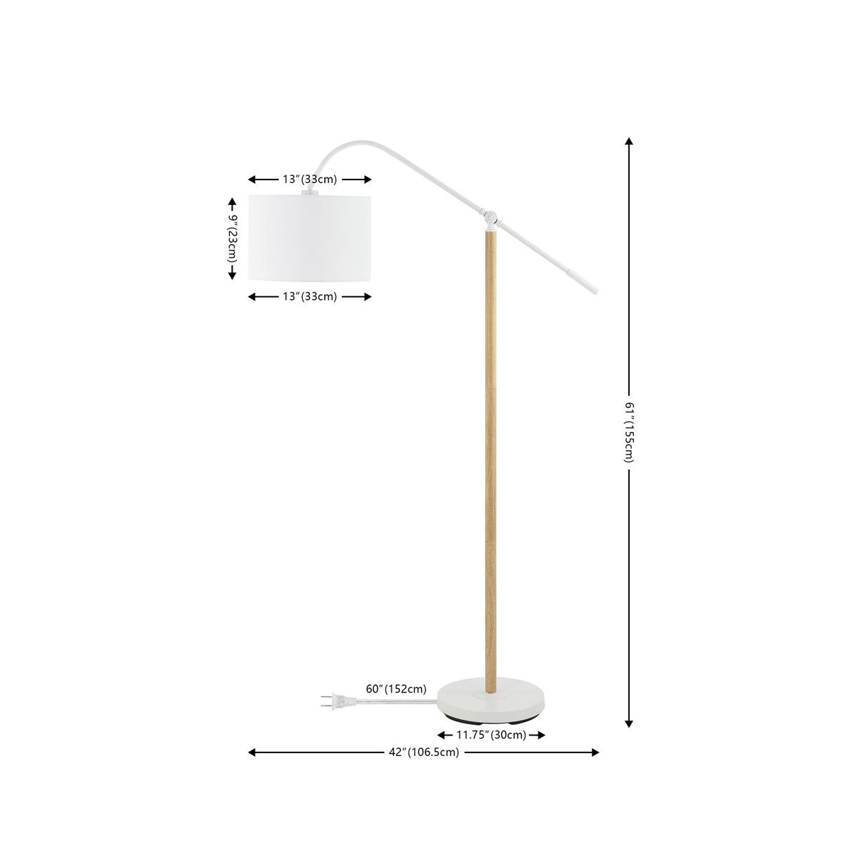 Safavieh Levitt Floor Lamp -natural