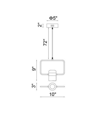12" Metal Moxie LED Down Mini Pendant