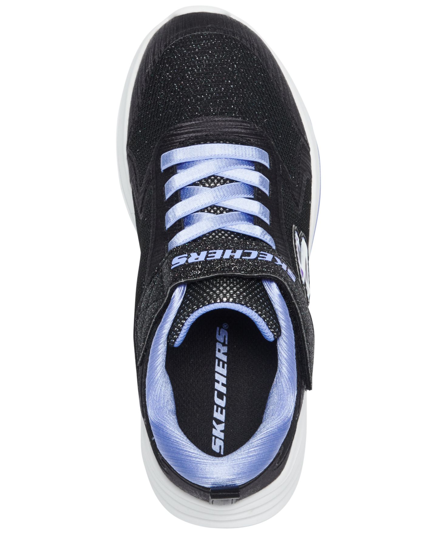 Детские повседневные кроссовки Skechers Wave 92 на липучке, цвет: Чёрный — фото 3