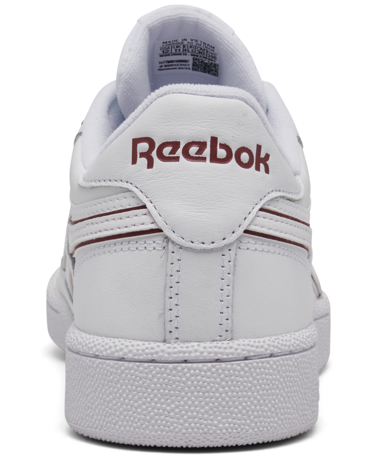 Reebok Men's Club C 85 Casual Sneakers from Finish Line -Maroon