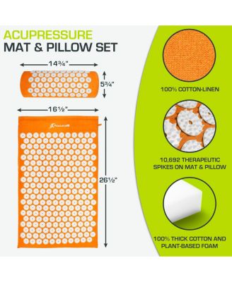 Acupressure Mat and Pillow Set