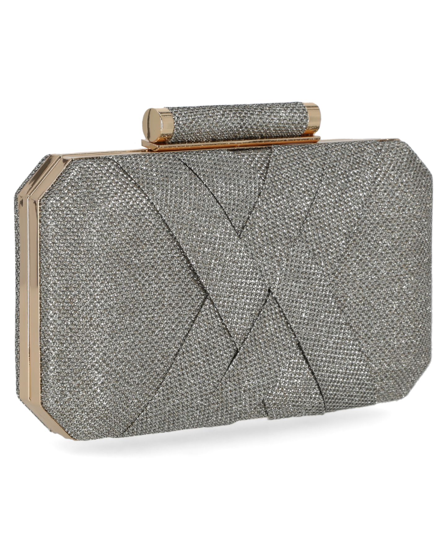Женский клатч I.N.C. International Concepts Lindsayy XX Lurex Clutch, цвет: Чёрный / Золотой — фото 7