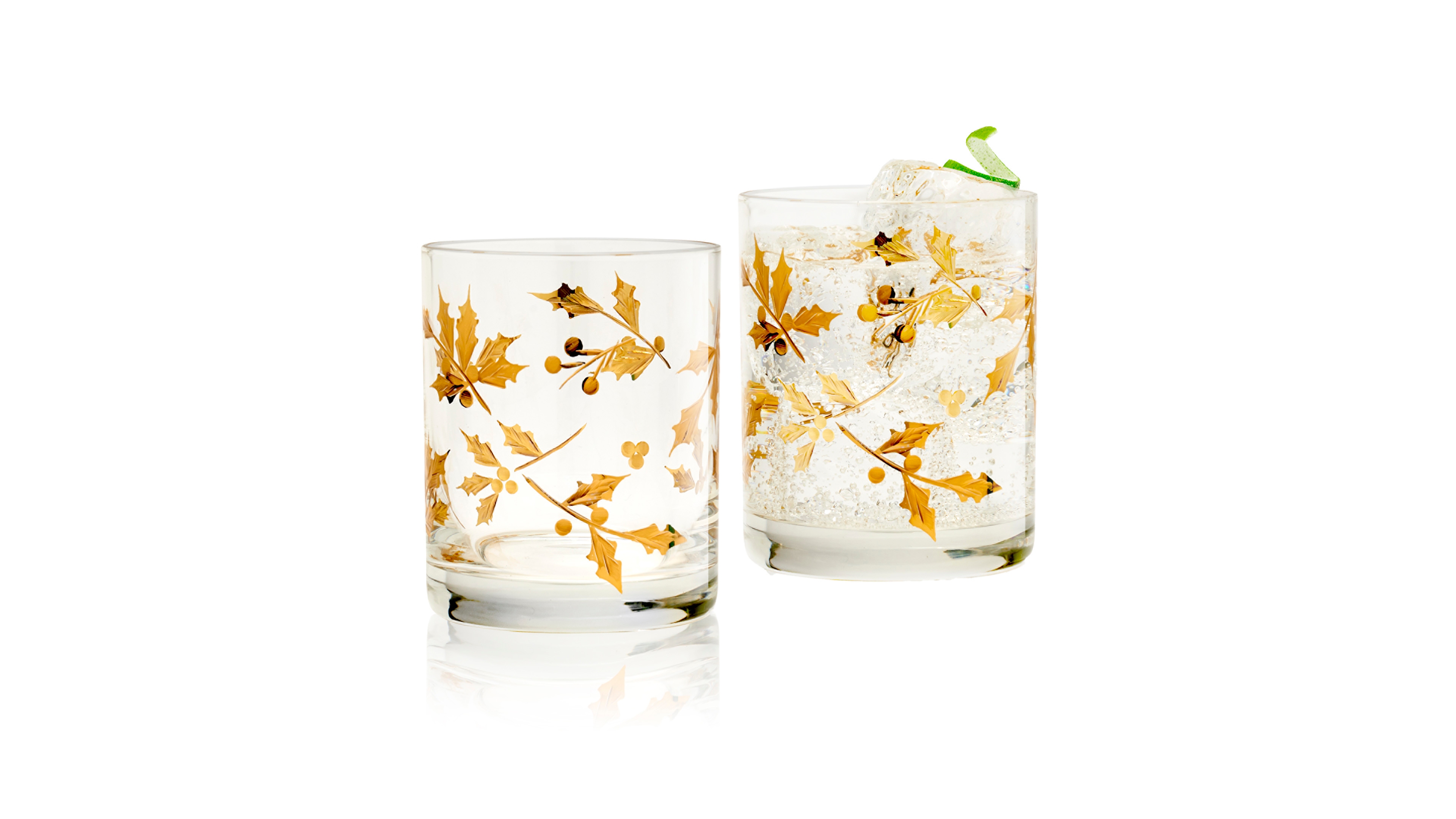 Qualia Glass Classic Double Old Fashion Glasses, Set of 2