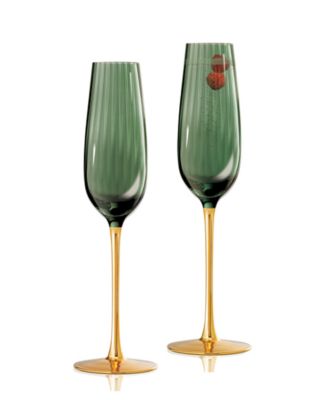 Posh Champagne Flutes, Set of 2