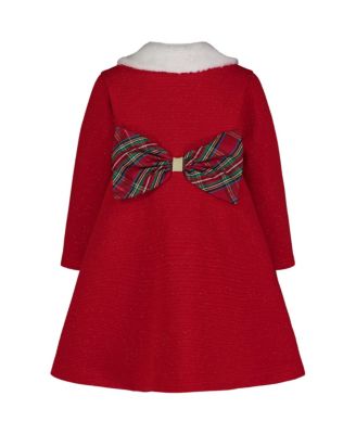 Baby Girls' Holiday Plaid Dress and Coat, 2-Piece Set