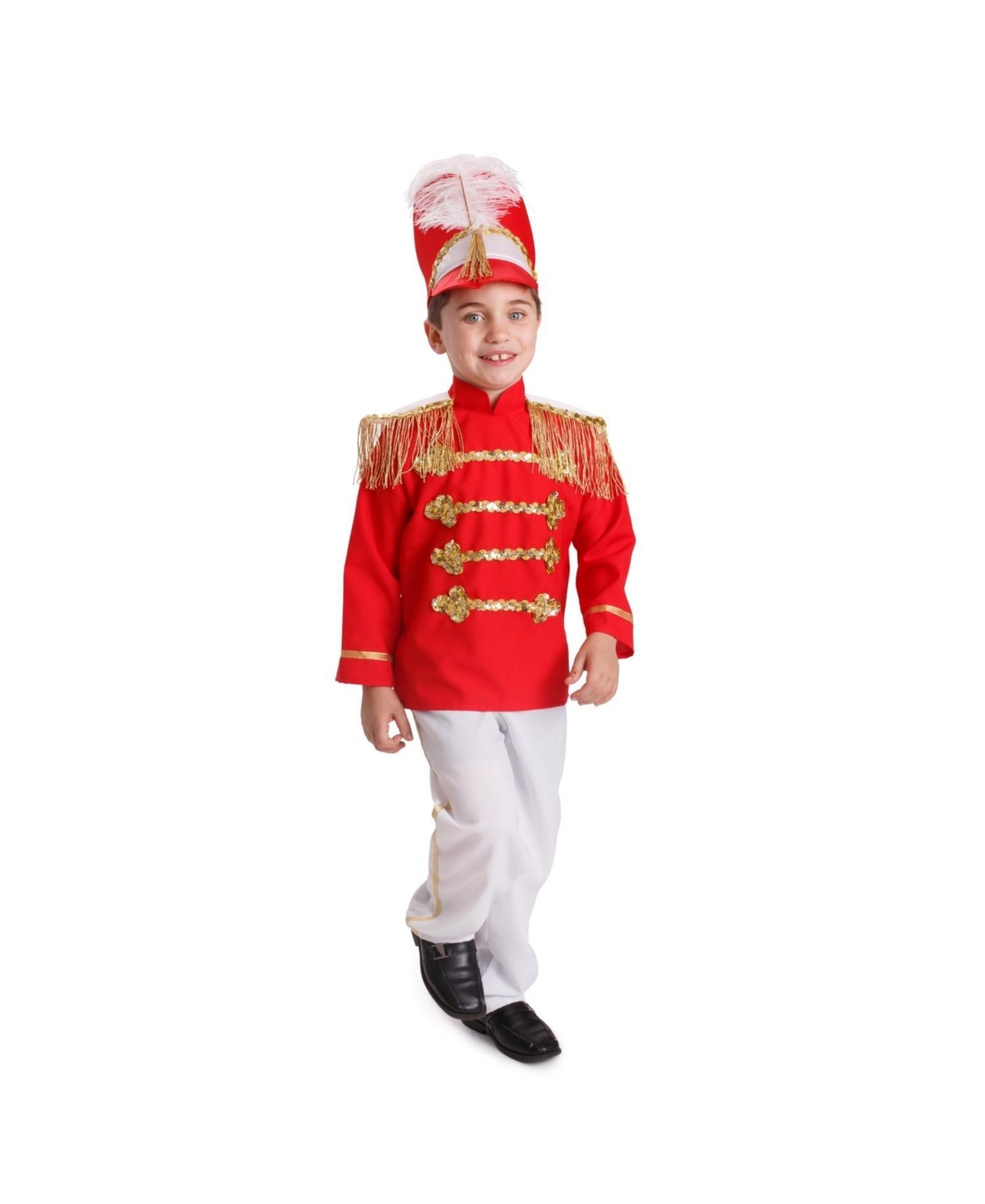 Dress Up America Drum Major Costume Set - Kids Boys & Girls -/ White