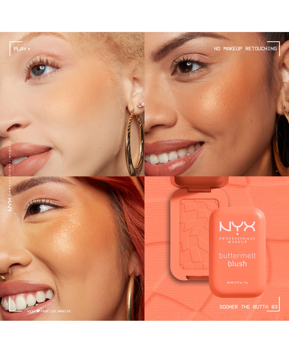 Nyx Professional Makeup Buttermelt Blush In Sooner The Butta