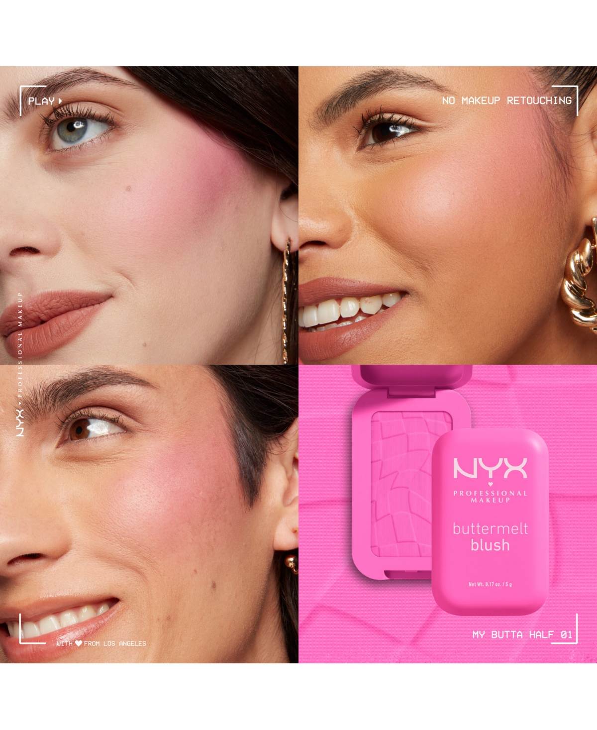 Nyx Professional Makeup Buttermelt Blush In My Butta Half