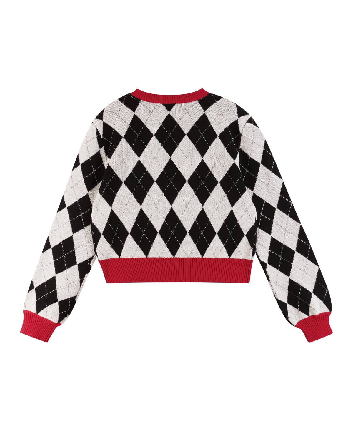 Andy & Evan Big Girls Argyle Cancy Cane Sweater