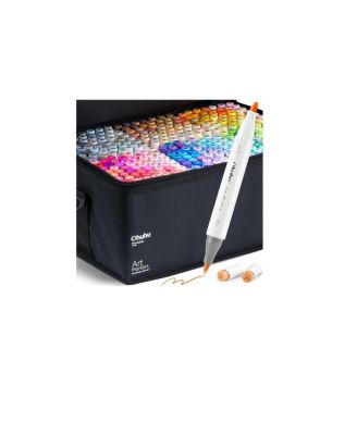 Ohuhu 200色 マーカーケース Y30-80402-07 Ohuhu Alcohol Markers 200 Colors - Chisel & Fine Dual Tip Art