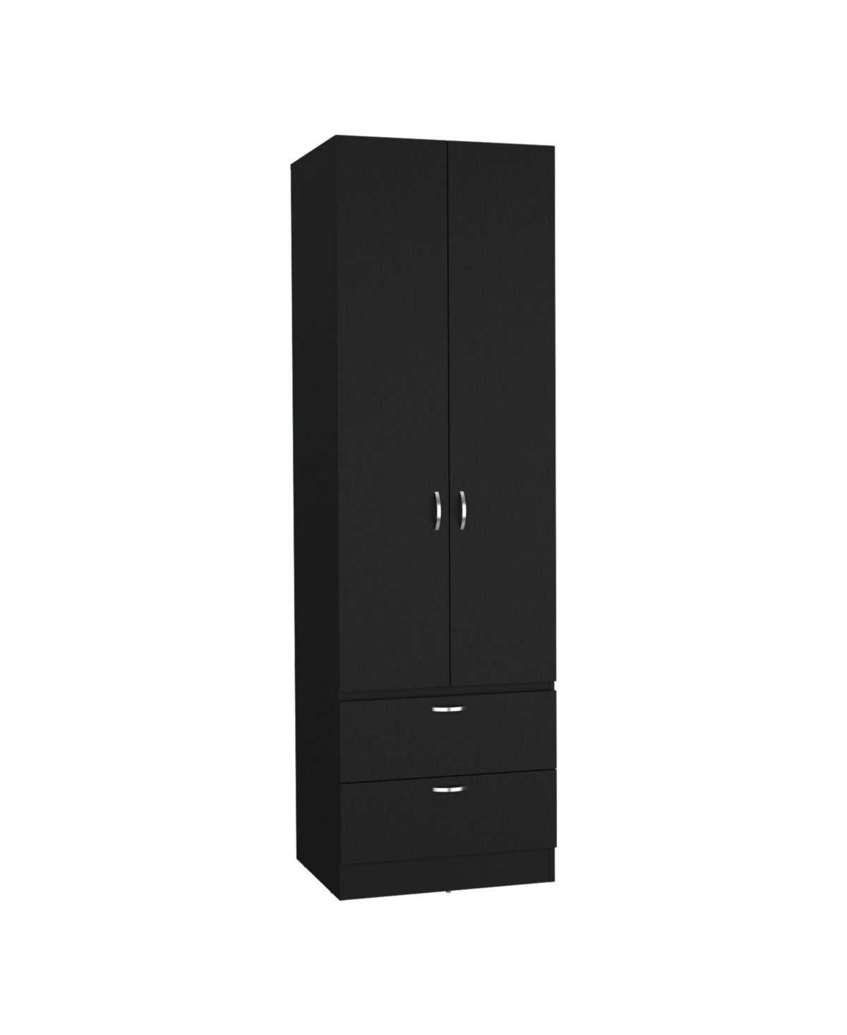 Vicco Armoire Wardrove 76" H, Hanging Rod, 2 Drawers, 1 Shelf