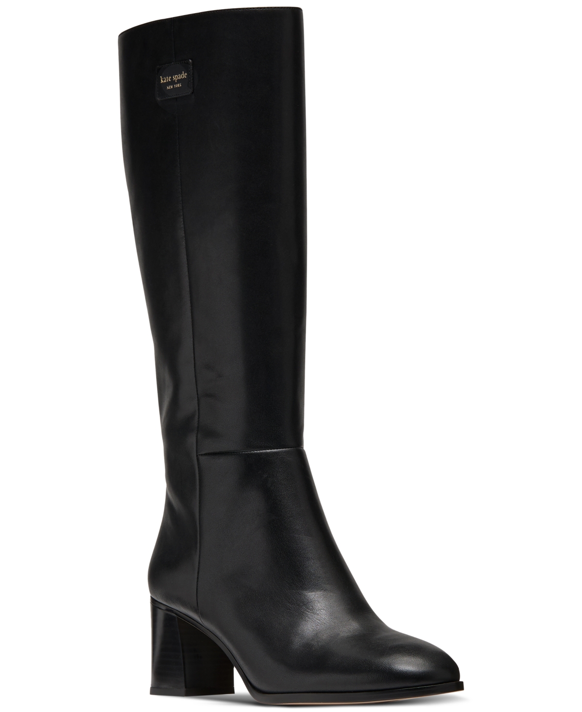 Kate Spade Women s Aimee Tall Boots In Black Leather ModeSens