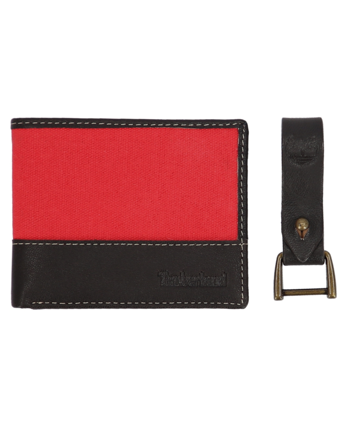 Men's Canvas Leather Wallet with Bottle Opener - Orange