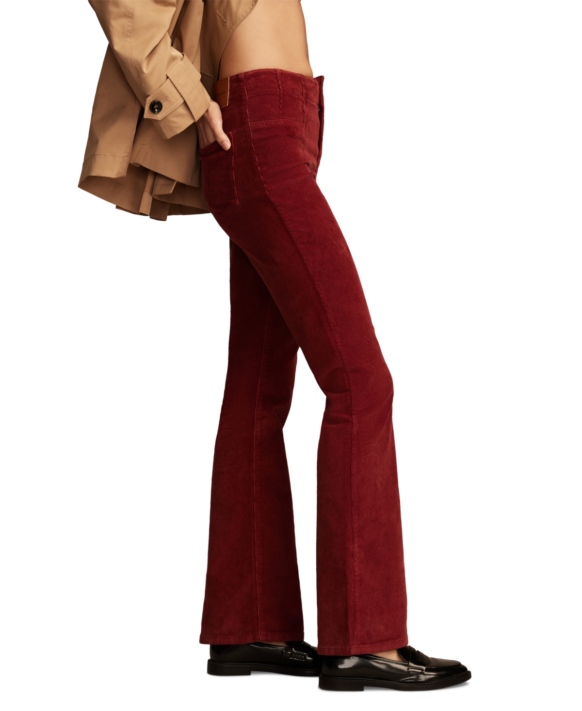 Lucky Brand Women's Stevie High-Rise Corduroy Flare Pants