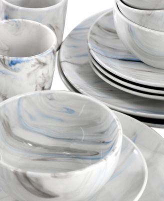 Marble 16 Pc. Dinnerware Set, Service for 4