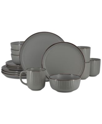Leo 16 Pc. Dinnerware Set, Service for 4