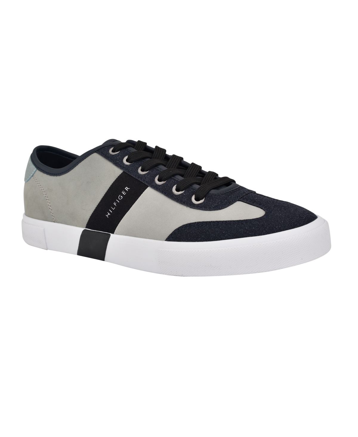 Men's Pandora Lace Up Low Top Sneakers - Grey/Navy Multi