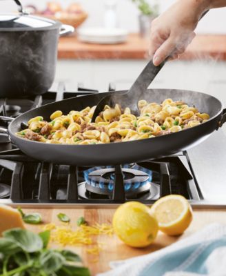 Cook + Create Hard Anodized Nonstick Frying Pan with Helper Handle, 14"