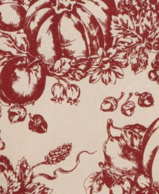 Macy's Lenox Pumpkin Printed Toile Tablecloth, 60" x 102"