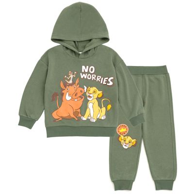 Toddler Boys (2T-5T) Fleece Hoodie and Pants Outfit Set