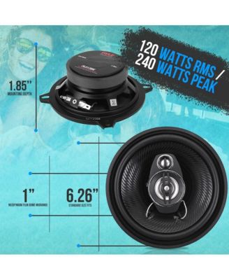 5.25" Three-Way Triaxial Speaker System, 240 Watt, Black