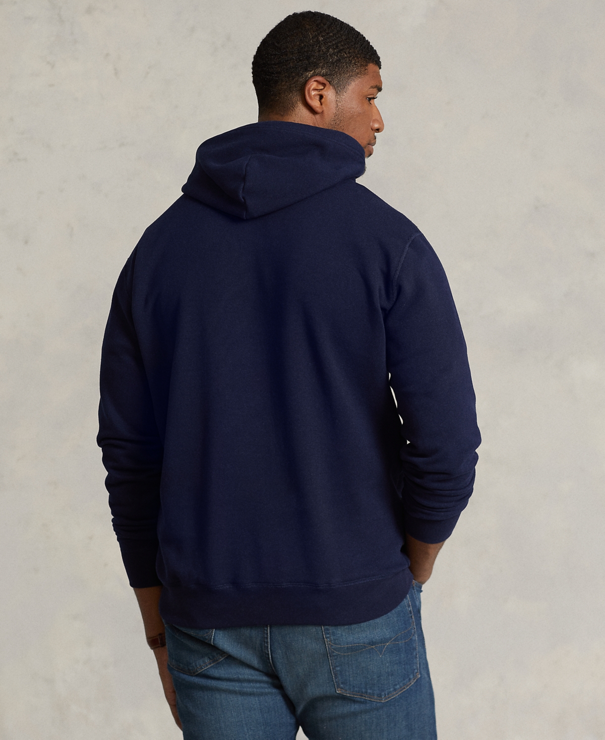 Polo Ralph Lauren Zip-up Hooded Sweatshirt In Cotton-polyester Blend In Cruise Navy