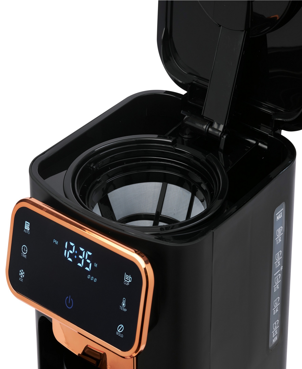 Haden Dual Brew 12-cup Hot Iced Digital Drip Coffee Maker In Ivory,chrome