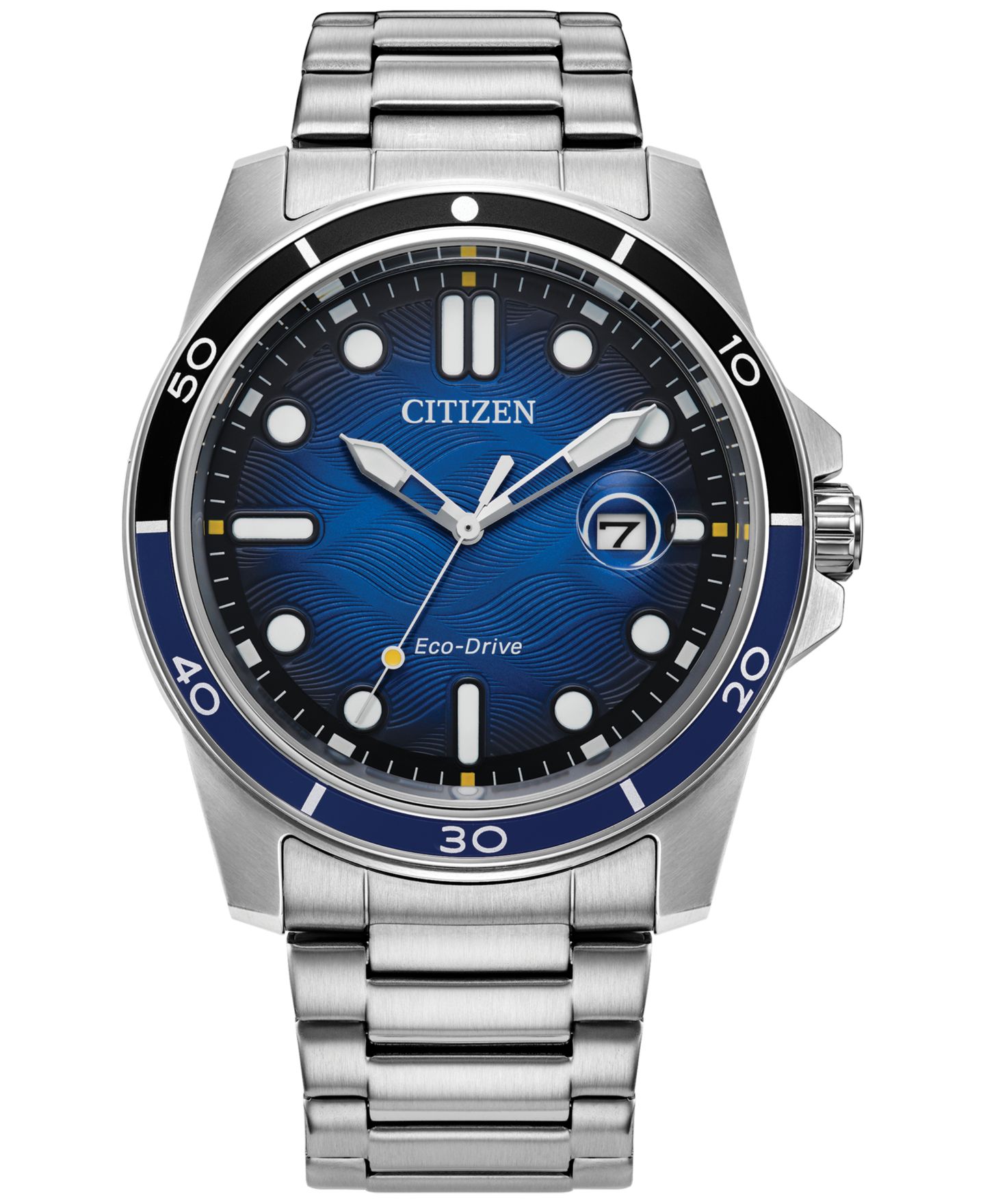Мужские часы Citizen Eco-Drive Stainless Steel Bracelet Watch 42mm — фото 1