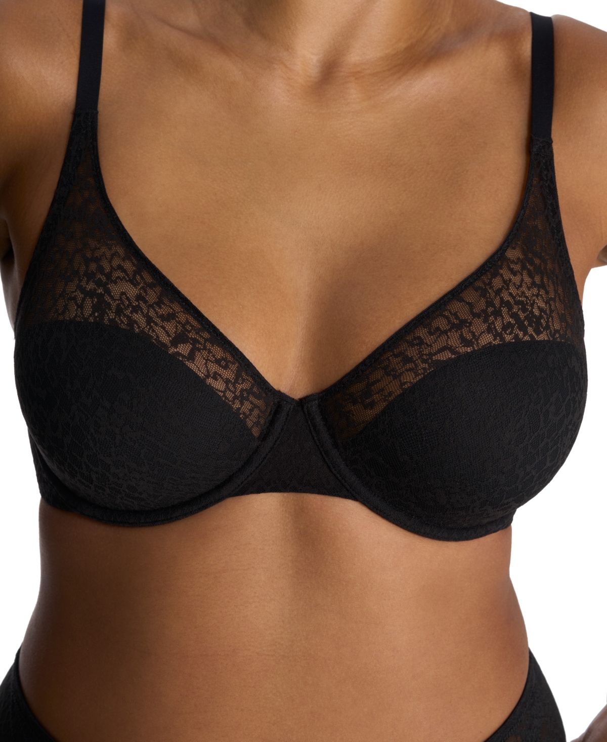 Natori Women's Pretty Smooth Seamless Underwire Bra 734318 In Black