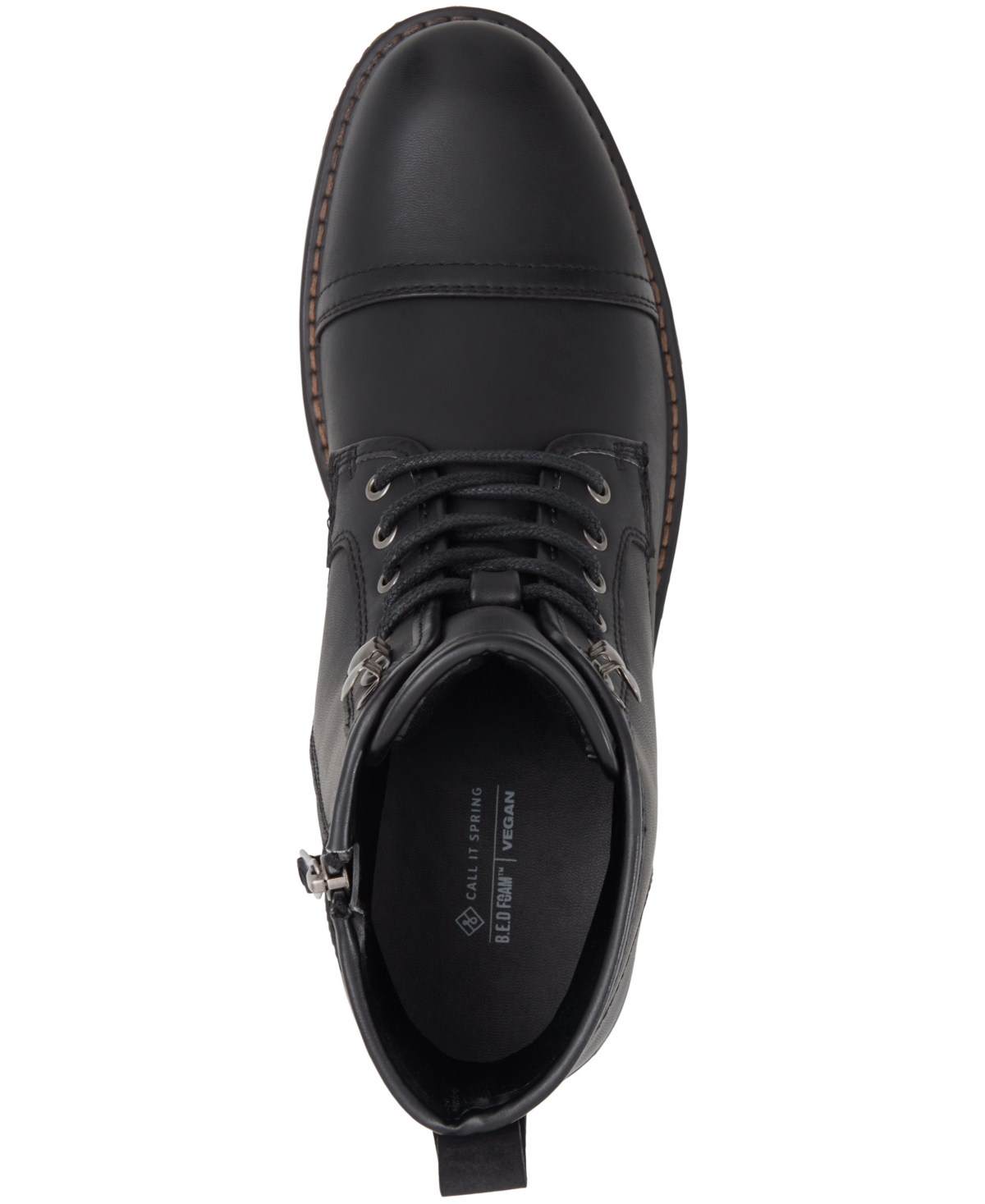 Call It Spring Men's Donovann Synthetic Ankle Boots In Other Black