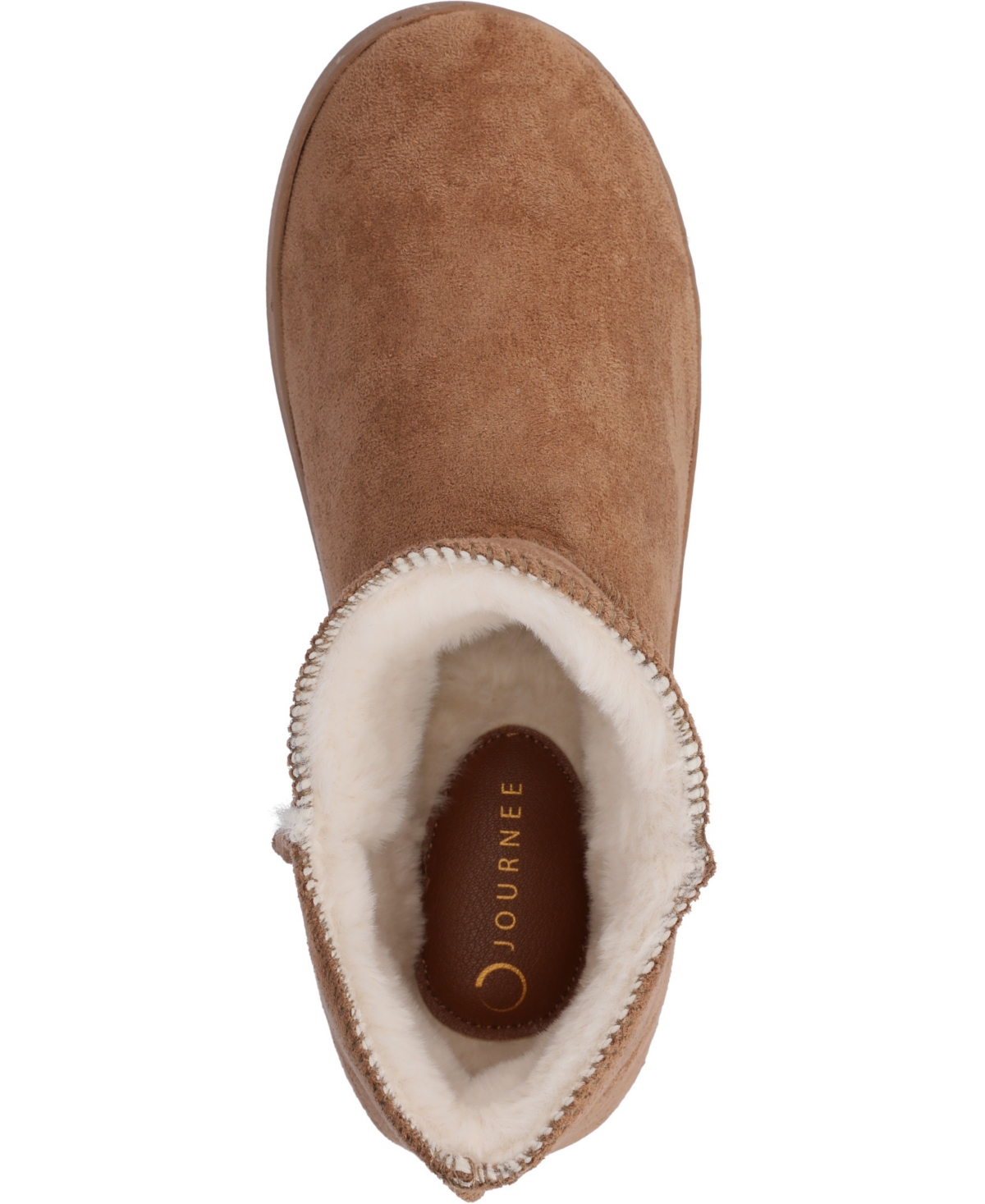 Shop Journee Collection Women's Noa Round Toe Bootie Slippers In Tan